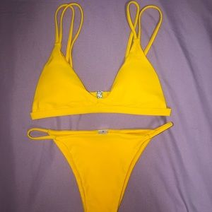 YELLOW BIKINI SET